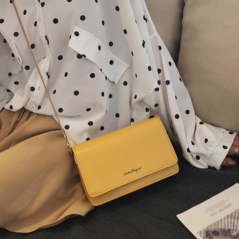 Túi da PU đeo chéo thời trang cho nữ