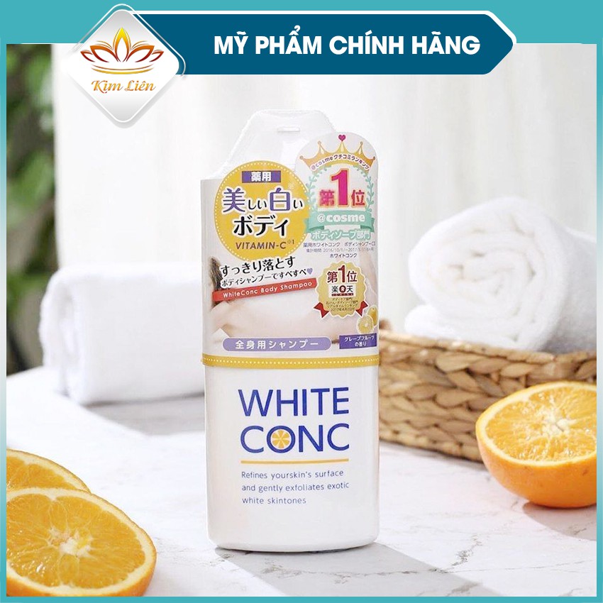 [Mã SKAMLTSM9 giảm 10% đơn 99K] Sữa tắm trắng da White ConC Body Shampoo Nhât Bản 360ml