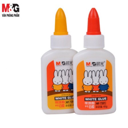 Keo, Hồ Sữa Bé Thỏ Miffy Dán Giấy, Làm Hoa, Công Nghệ Mỹ Thuật M&amp;G MF7201 (40ml)