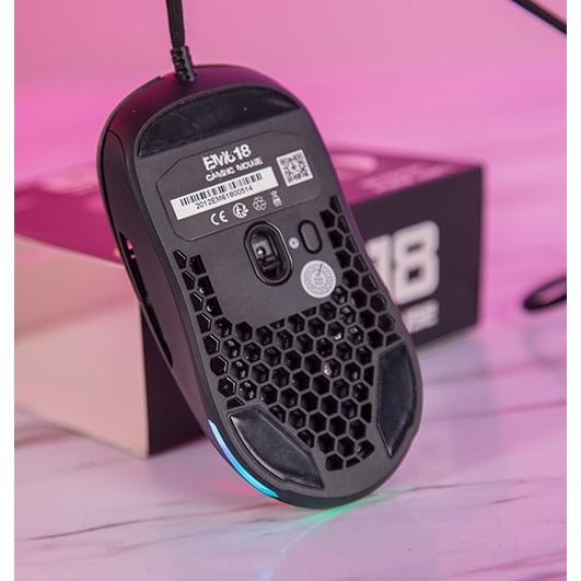 Chuột E-Dra EM618 RGB, Avago 3327, DPI 12400, thay nắp lưng và tạ tùy biến