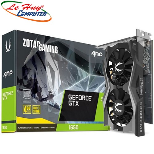 Card màn hình - VGA ZOTAC GAMING GeForce GTX 1650 AMP 4GB GDDR6