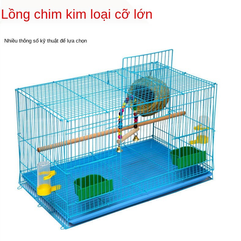 Lồng chim kích thước lớn hộ gia đình budgerigar đặc biệt gà gô nuôi bằng kim loại