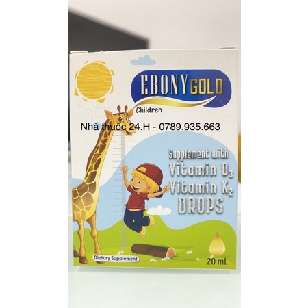 Ebony Gold.Bổ Sung Vitamin D3K2.Giúp Hấp Thu Canxi Phát Triển Chiều Cao Cho Bé