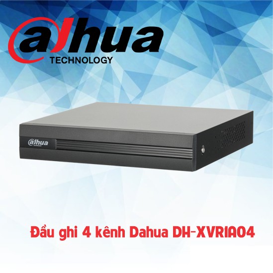 Full bộ - Trọn bộ 4 camera Dahua HAC-T2A21P hoặc HAC-B2A21P và đầu ghi XVR1A04 - hàng chính hãng