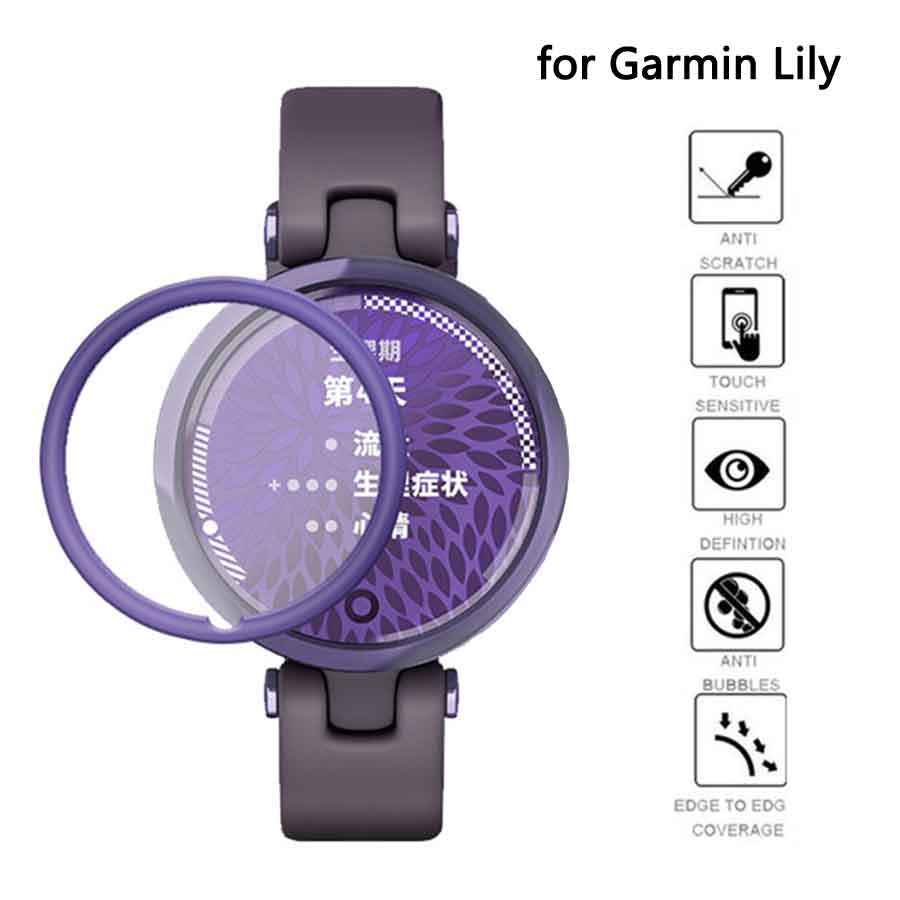Kính cường lực cong 3D chống trầy cho đồng hồ thông minh Garmin Lily thời trang