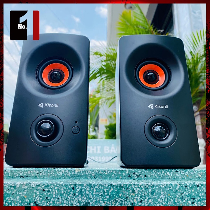 Loa Máy Tính Để Bàn Mini Bluetooth 2.0 Kisonli AC-9002BT Loa Vi Tính Laptop Nghe Nhạc Âm Thanh Hay Bass Lớn Có Dây