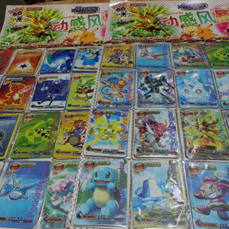 Bộ 120 thẻ bài pokemon card game lụa dẻo 120 loại mới nhất dành cho bé