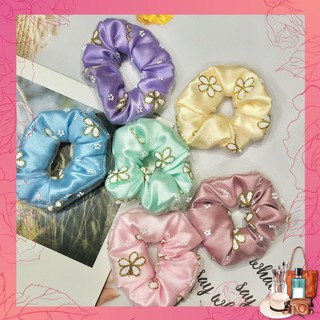 [ĐƯỢC CHỌN MÀU] Cột Tóc Vải Scrunchies - Dây Buộc Tóc Scrunchies 2 Lớp họa tiết