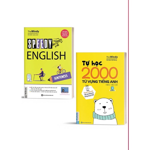 Sách - Combo Tự Học Nghe Nói Tiếng Anh Cấp Tốc và 2000 Từ Vựng Tiếng Anh Theo Chủ Đề - Học Kèm App Online