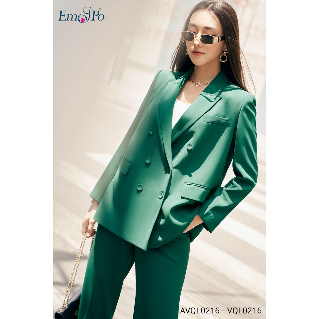 Áo vest cổ bẻ Emspo túi 2 bên AVQL0216