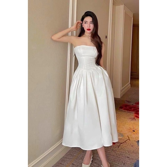 Đầm 2 dây chất phi lụa bảo đảm 100% như ảnh