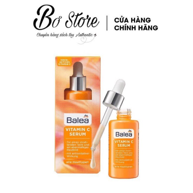 Serum vitamin C Balea dưỡng trắng da mờ thâm nám 30ml