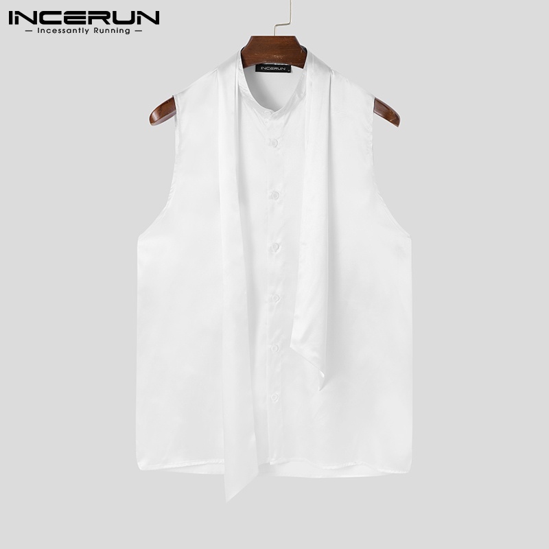 Áo sơ mi INCERUN không tay thời trang mùa hè cho nam