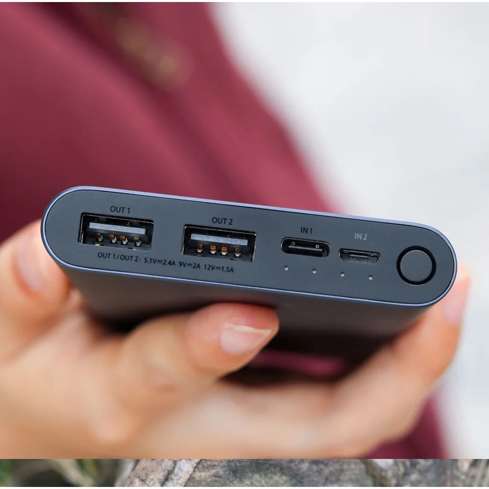 Pin Sạc Dự Phòng Xiaomi Gen 3 Nâng Cấp 2 Cổng USB Hỗ Trợ Sạc Nhanh 18W QC 3.0 Bh 6 tháng -LuvCase