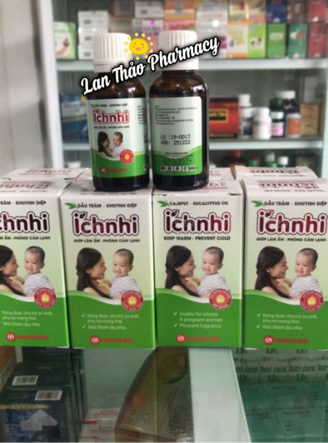 DẦU TRÀM KHUYNH DIỆP ÍCH NHI 30ML CHÍNH HÃNG AN TOÀN CHO TRẺ SƠ SINH GIÁ TỐT