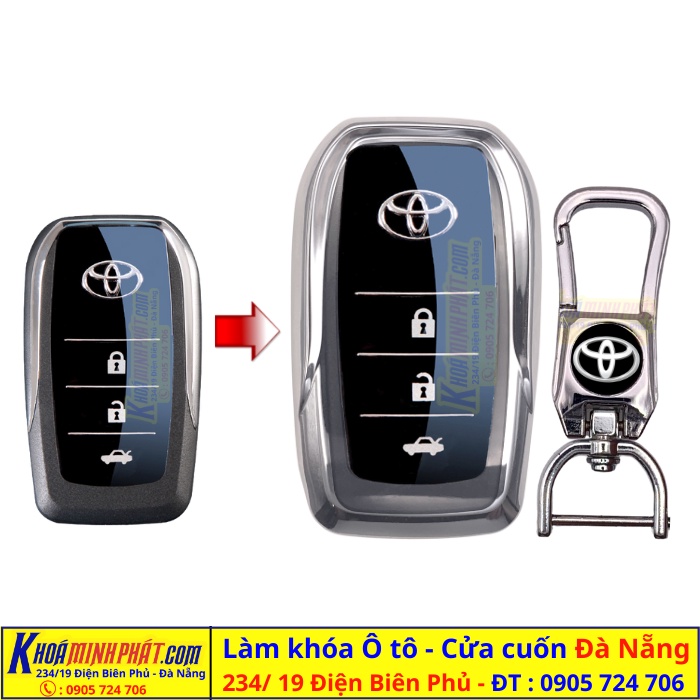 Ốp bảo vệ chìa khoá ô tô Toyota mẫu độ gập đà nẵng