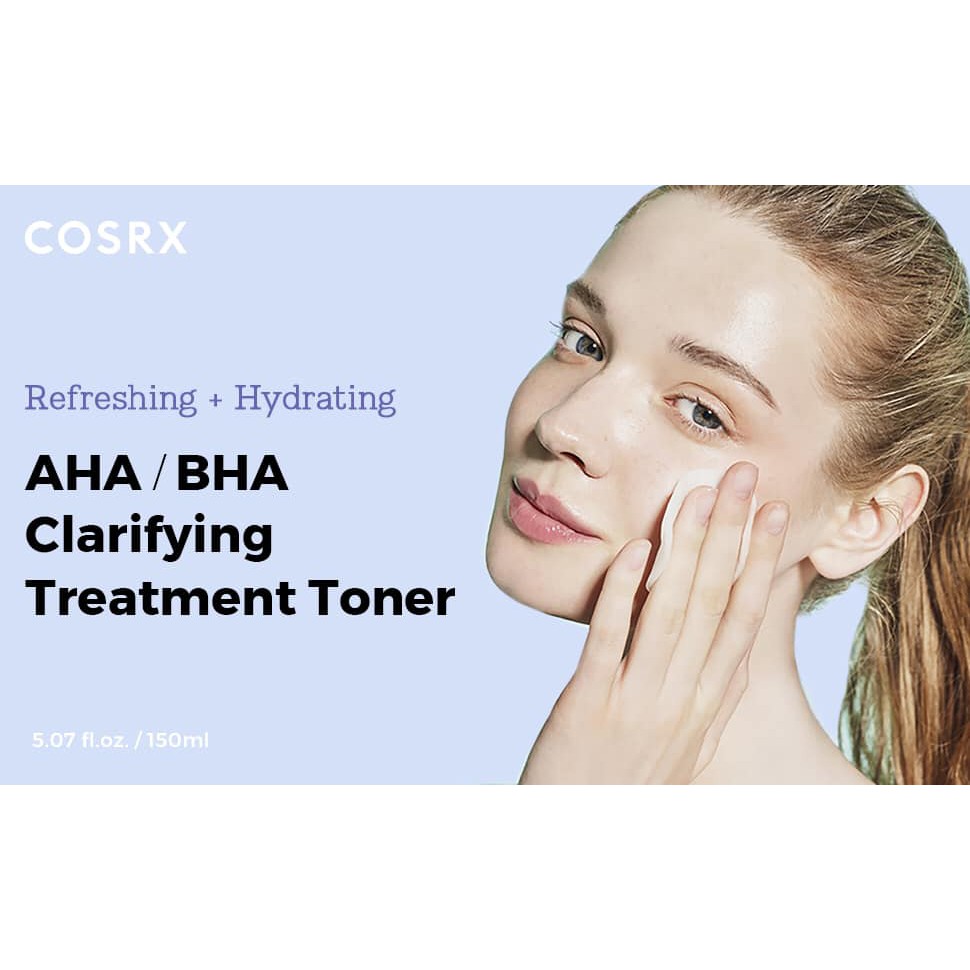 Nước Hoa Hồng Tẩy Tế Bào Chết Hoá Học (AHA + BHA) COSRX Clarifying Treatment Toner