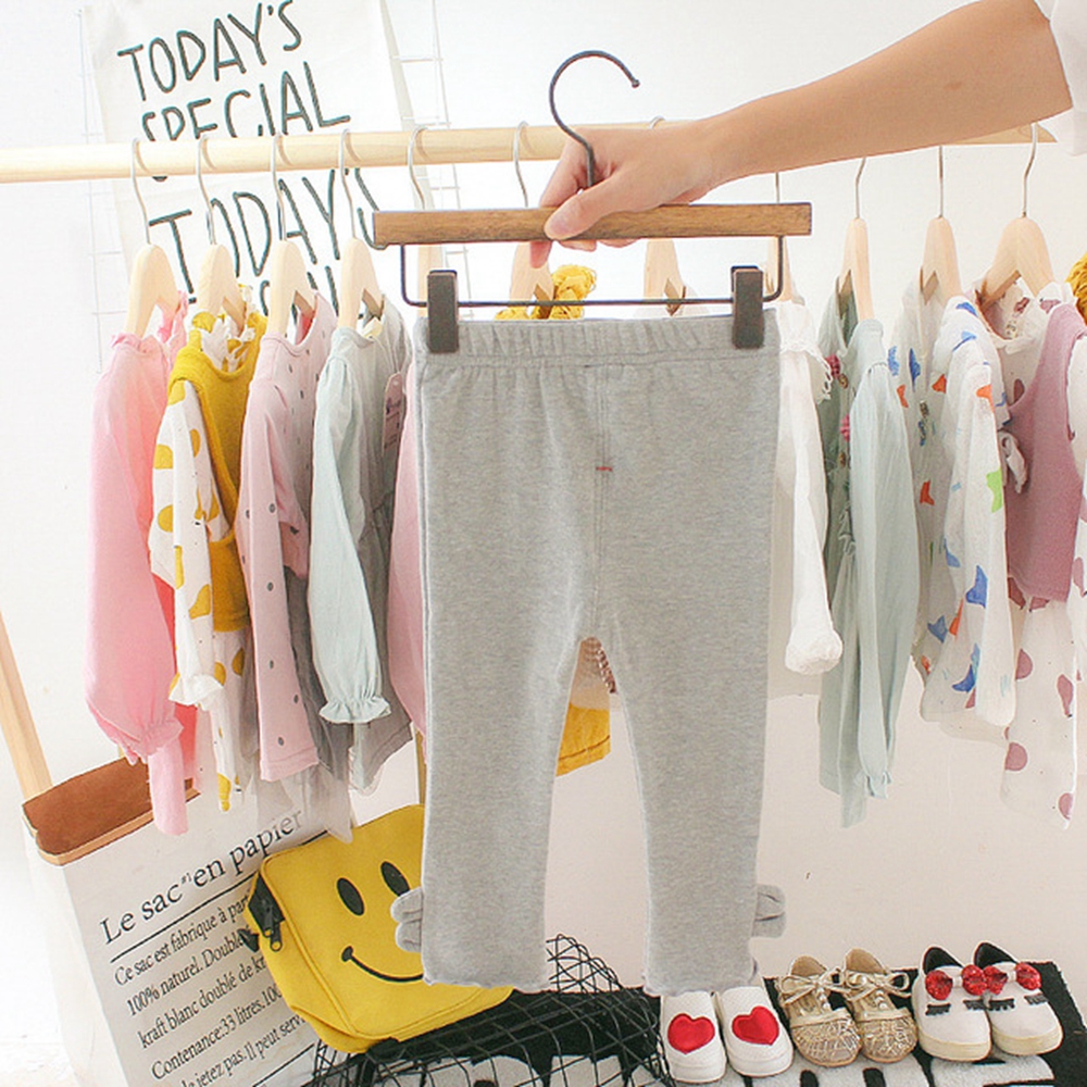 Quần Legging Chất Cotton Co Giãn Giữ Ấm Cho Bé Gái