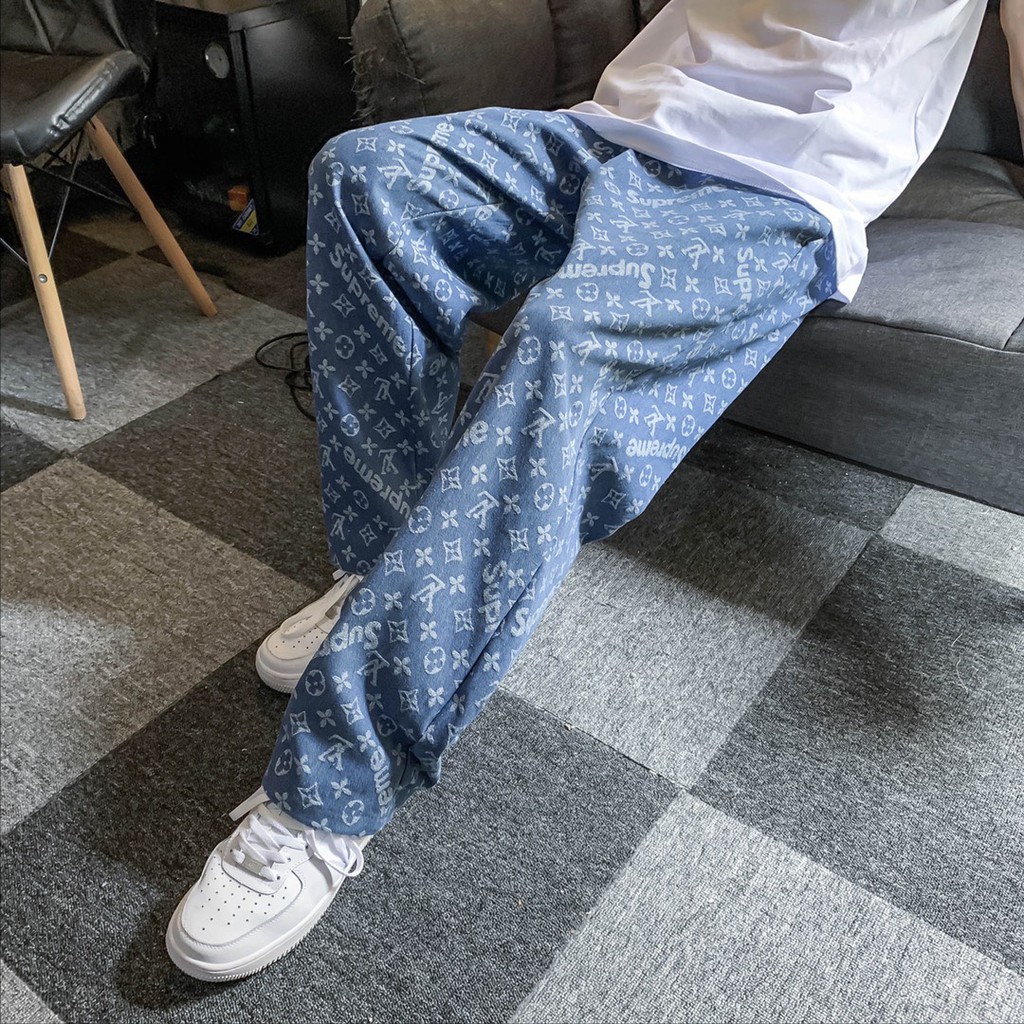 ⚡️[CHỈ 1 NGÀY] - Quần baggy pants Supreme x LV, quần supreme x luon vuituoi plv