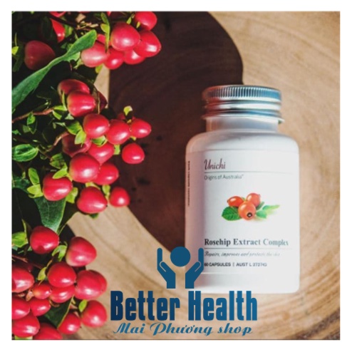 Viên uống trắng da Úc Unichi Rosehip Extract, 60 viên