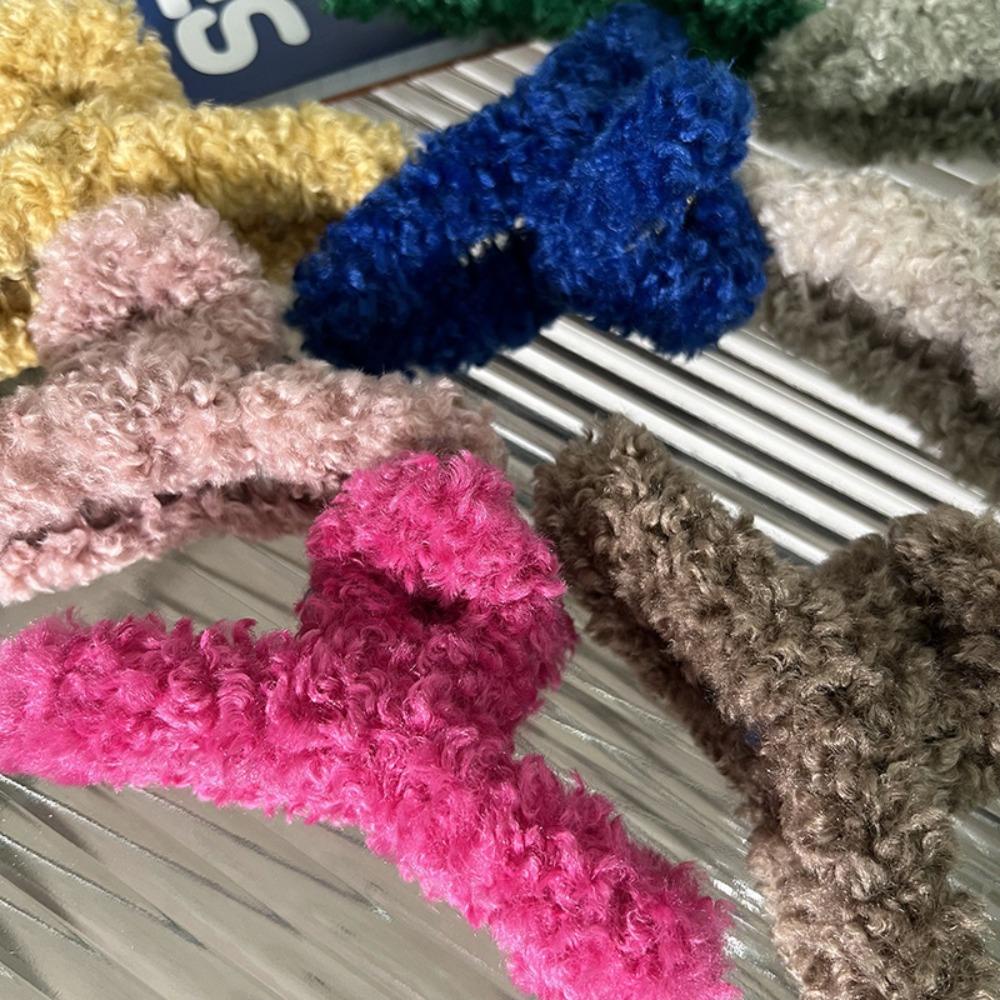 Kẹp Tóc Càng Cua Màu Trơn Đơn Giản Dễ Thương Hợp Thời Trang Phong Cách Hàn Quốc Cho Nữ