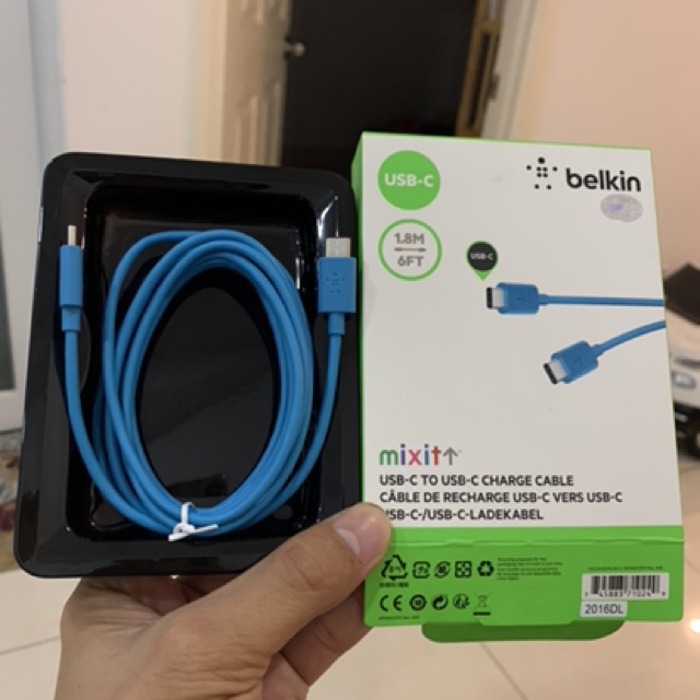 Cáp sạc nhanh BELKIN F2CU041bt06 MIXIT↑™ USB-C™ to USB-C PD 60W chiều dài 1.8m