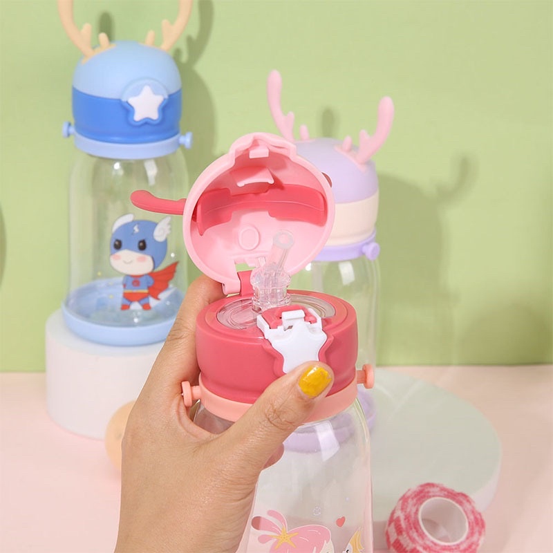 Bình nước nhựa Khủng long có sừng