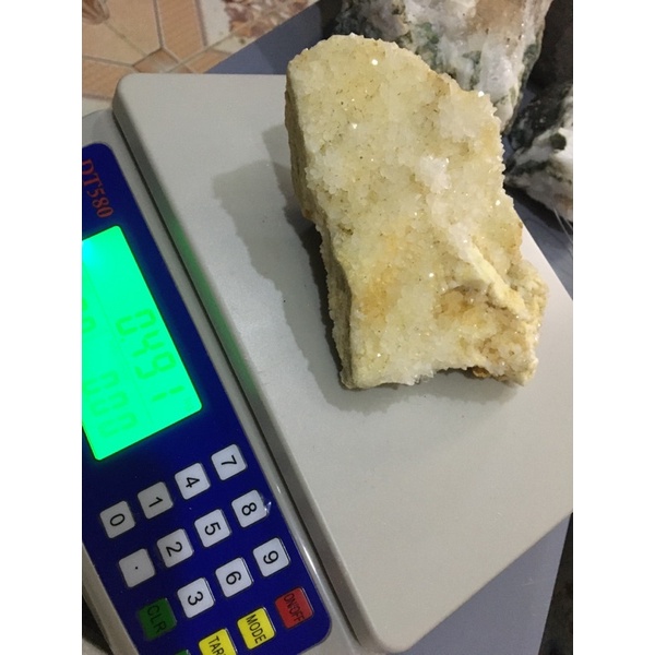 500gr Raw Clear White Quartz Crystal Cụm Đá Mầm Trắng