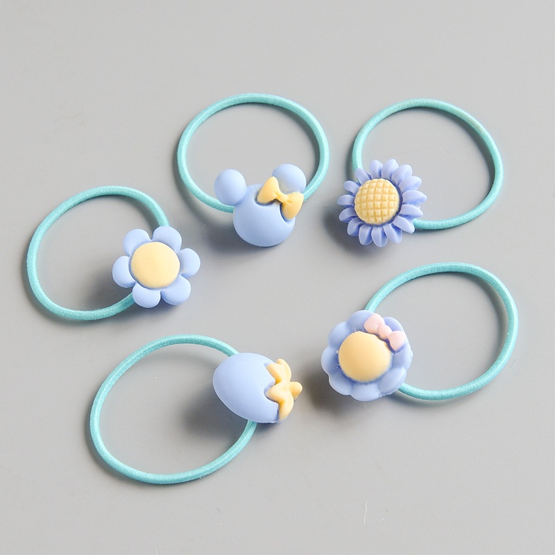 Bộ 20 Dây Cột Tóc Cao Su Thời Trang Hàn Quốc Cho Trẻ Em