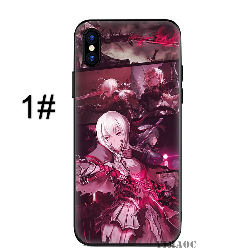 Ốp lưng mềm in hình nhân vật Anime cho iPhone XS Max XR 8 7 Plus 6 6S 5S SE youjo senki