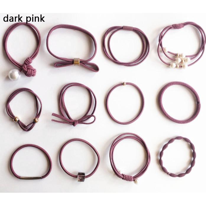 12 Dây Cột Tóc Kiểu Dáng Hàn Quốc