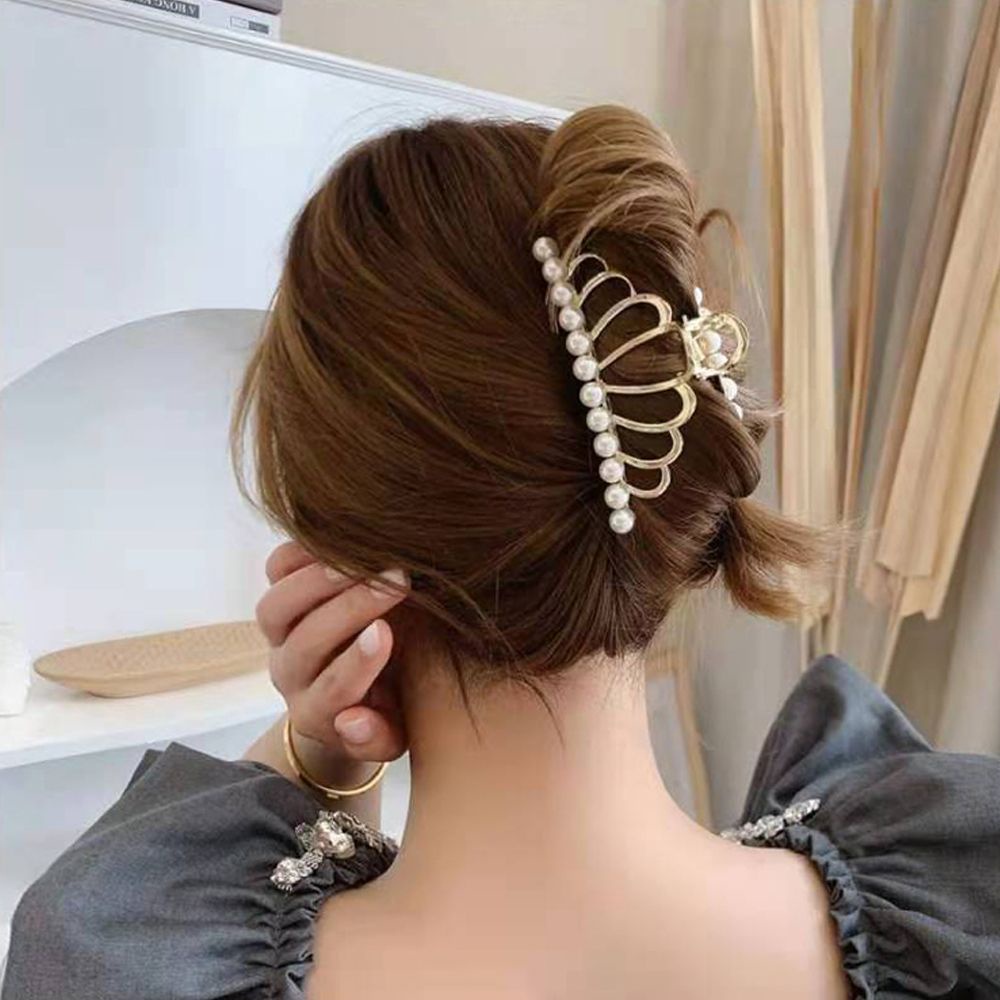 Kẹp Tóc Hình Vương Miện / Hình Học Đuôi Ngựa Nhiều Màu Thanh Lịch Kiểu Hàn Quốc Cổ Điển Cho Nữ 81