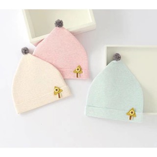 1 Mũ cây thông gắn sao Mũ đội đầu bé gái chất liệu thun cotton