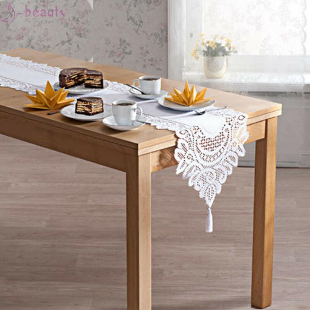 Khăn trải bàn họa tiết hoa phong cách vintage kích thước 33x180cm