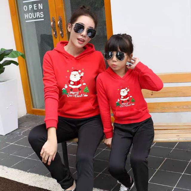 Trang Phục Noel - Áo Hoodie Hình Ông Già Noel