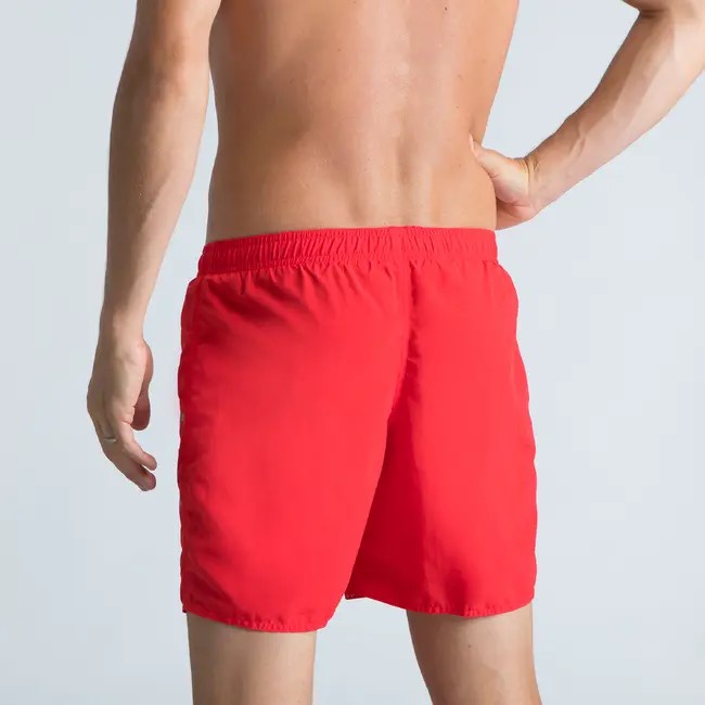 Quần bơi nam đi biển, hồ bơi Boxer B-ACTIVE - Đỏ MIRILIK DECA