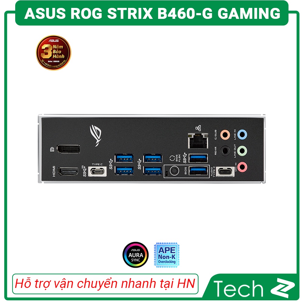 Mainboard ASUS ROG STRIX B460 G GAMING (Intel B460, Socket 1200, m-ATX, 4 khe Ram DDR4)