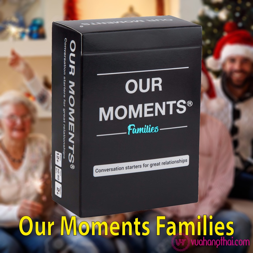 OUR MOMENTS Families Cards - 100 câu hỏi khơi gợi suy nghĩ cho những buổi tiệc của gia đình