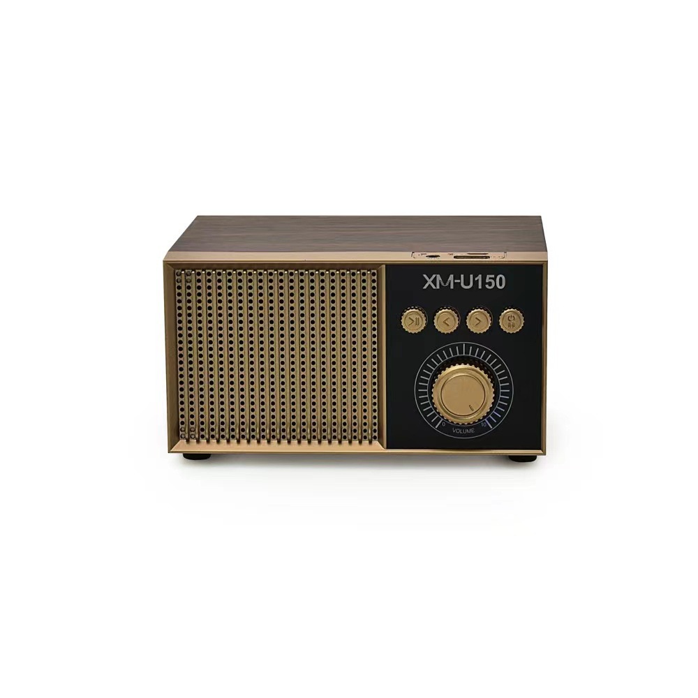 Loa Bluetooth XM-U150 Công Suất 8W Vân Gỗ Loa Bluetooth Để Bàn Âm Thanh 3D, Kiểu Dáng Hoài Cổ Đa Dạng Kết Nối BH 12TH