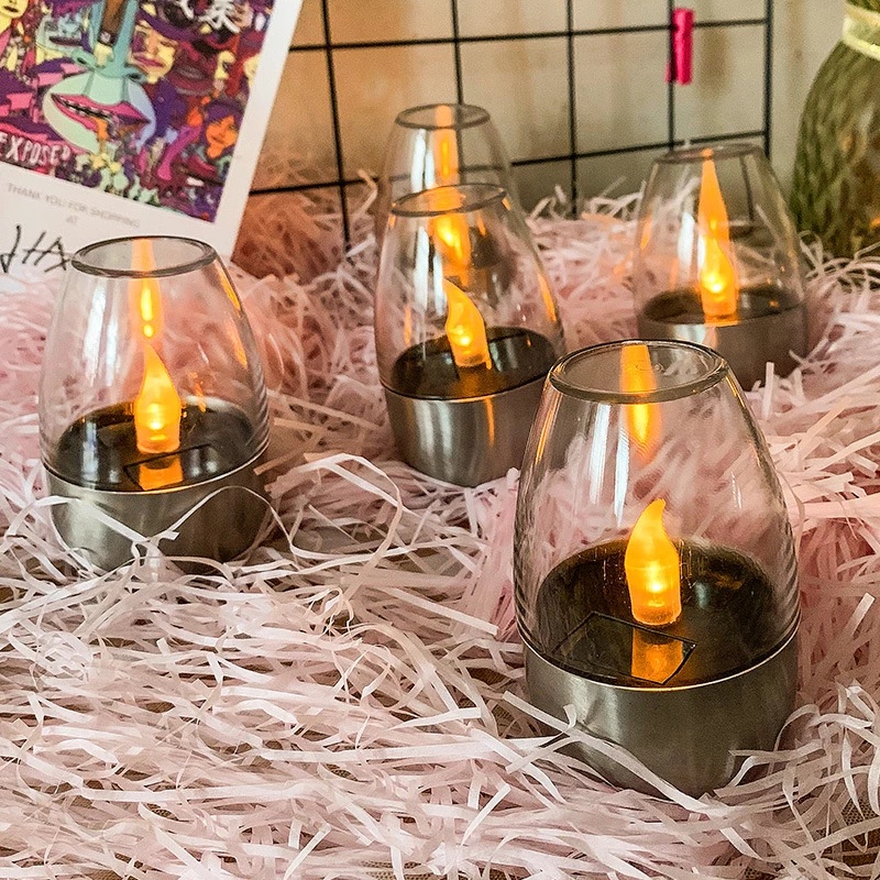 Đèn LED Trang Trí Sân Vườn Bằng Thép Không Gỉ Hình Nến