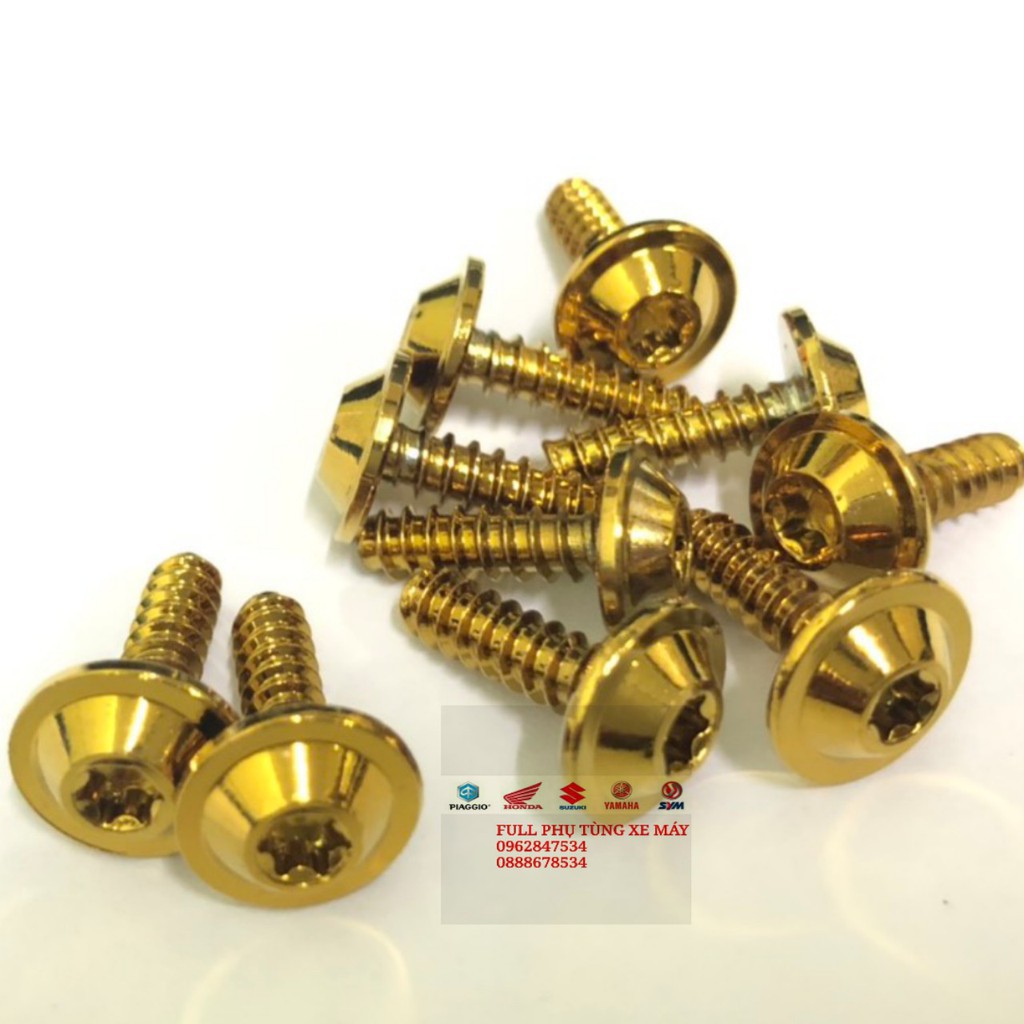 Ốc soắn lục giác bông xi vàng giá 1 con - dochoixemay