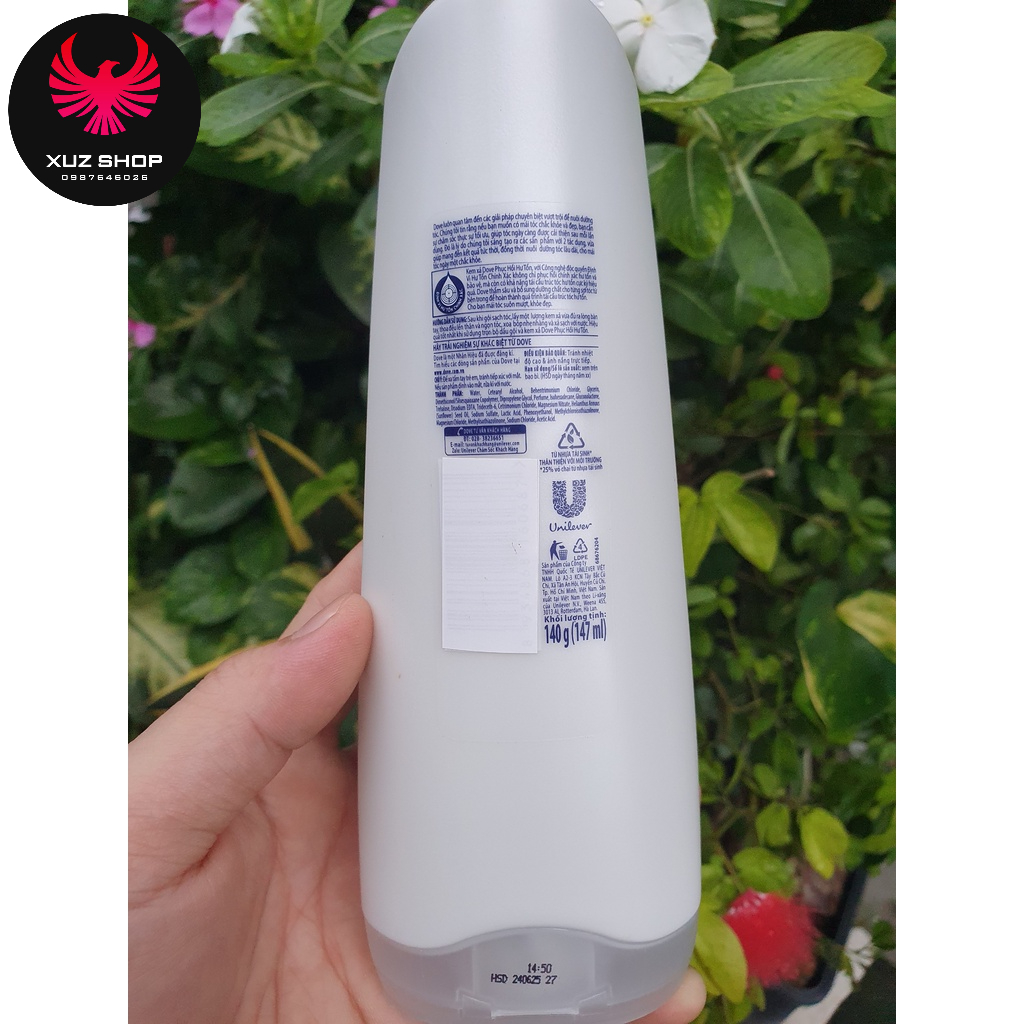 140g - Kem xả tóc Dove phục hồi hư tổn