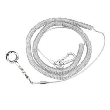 Dây xích huấn luyện vẹt cầm tay chống cắn cho thú cưng siêu nhẹ linh hoạt có vòng chân bằng nhựa ngoài trời