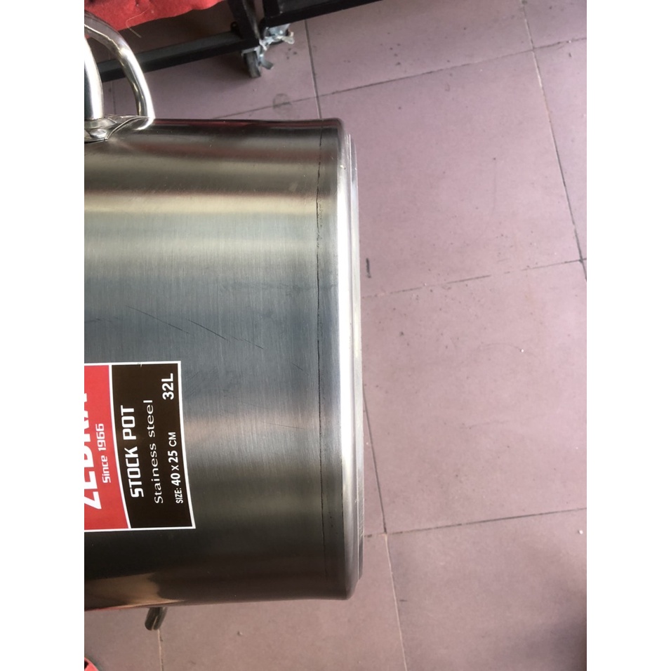 Nồi Inox 32L Zebra 3 lớp siêu bền