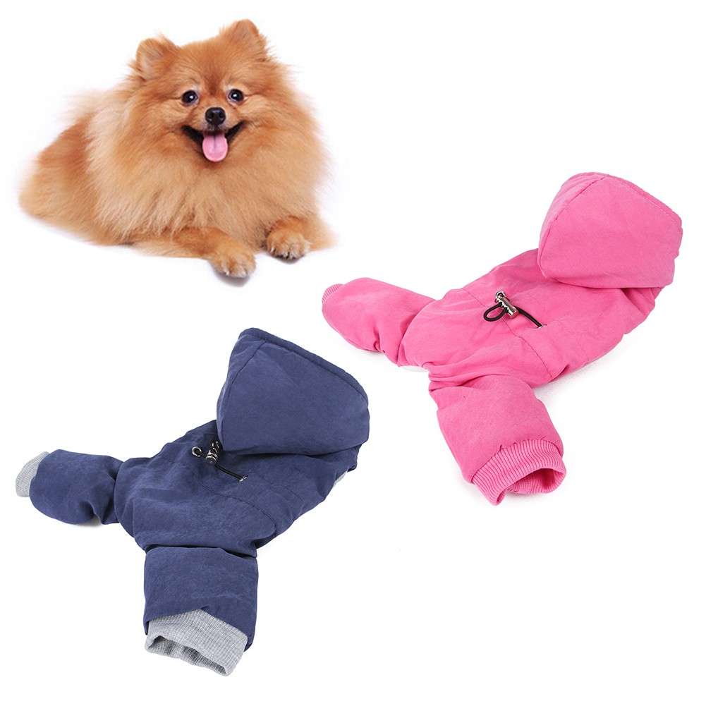 Jumpsuit Hoodie Dày Giữ Ấm Cho Thú Cưng