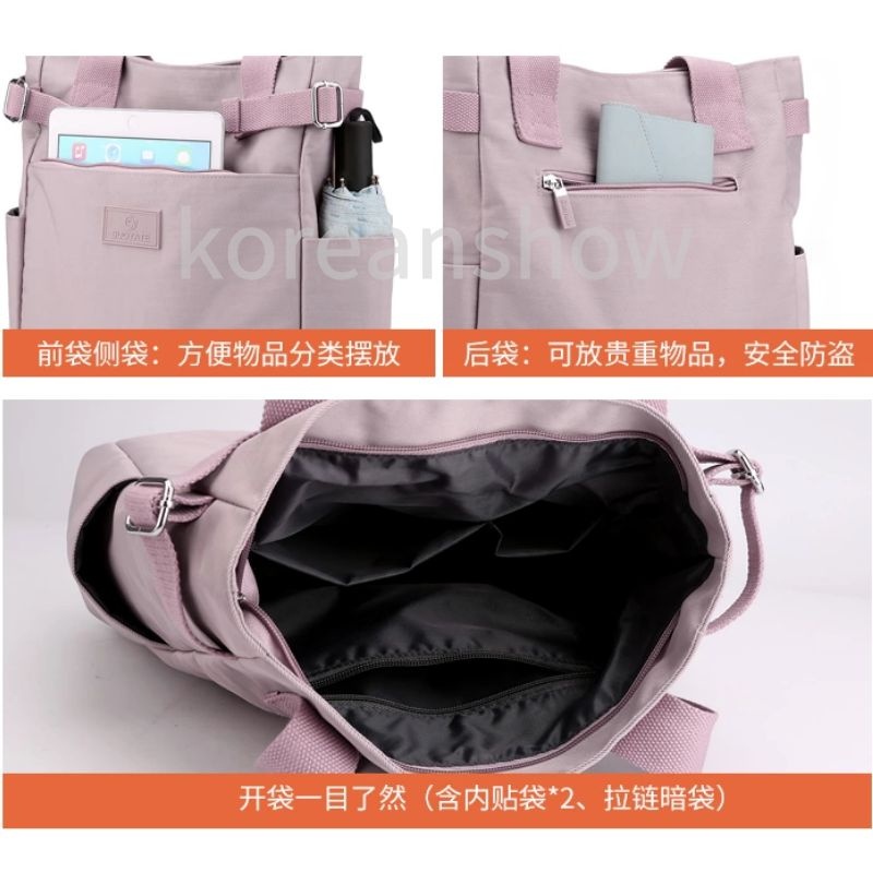 Túi tote đeo chéo Túi Xách Nữ Vải Canvas Chống Thấm Nước Thời Trang Hàn Quốc-67