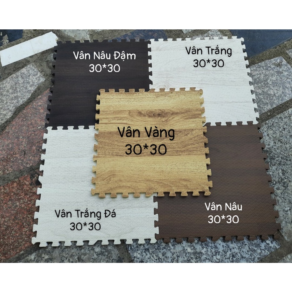 THẢM XỐP LÓT SÀN VÂN GỖ SIZE 30x30x1cm