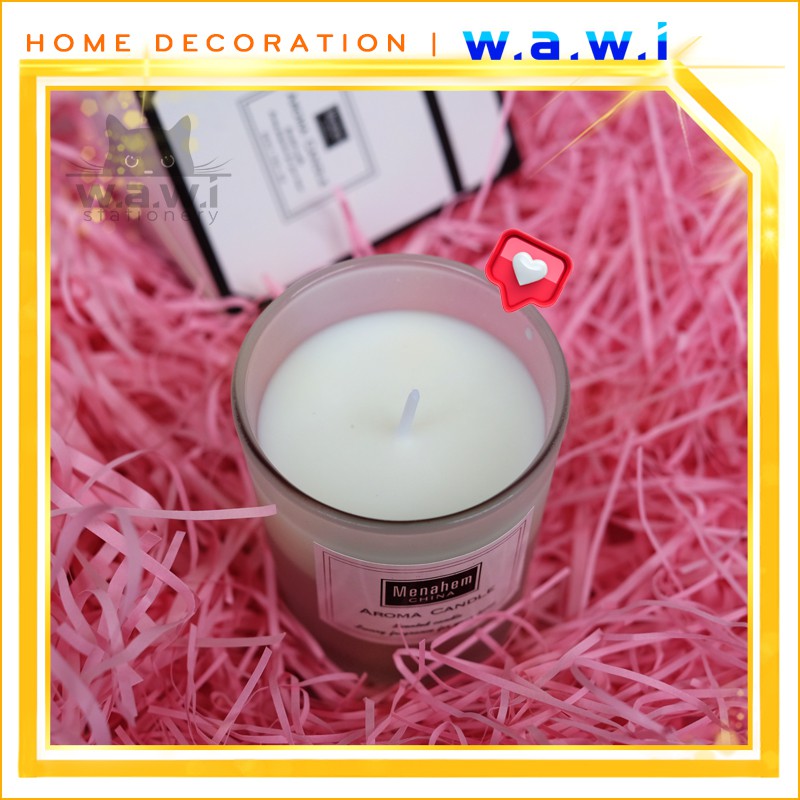 Cốc nến thơm thủy tinh Aroma thư giãn, Thiền, Spa, Yoga tịnh tâm