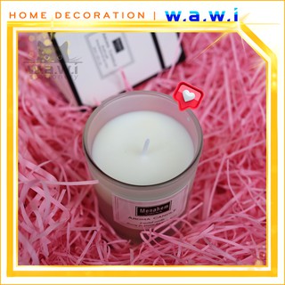 [WAWI] Cốc nến thơm thủy tinh Aroma thư giãn, Thiền, Spa, Yoga tịnh tâm