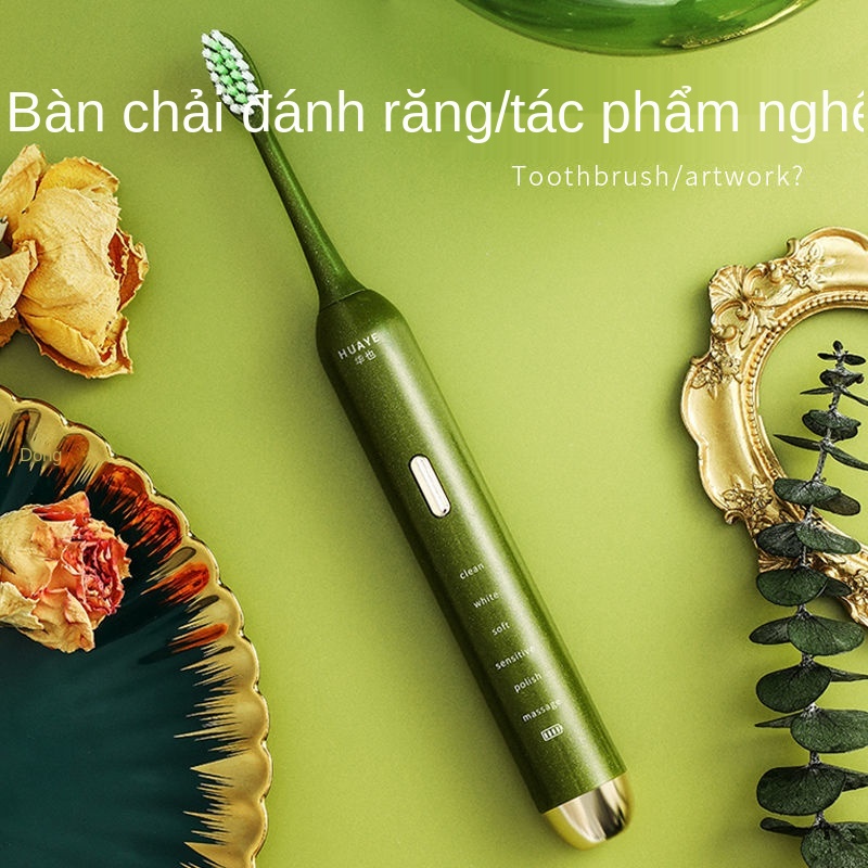 > bàn chải điện người lớn sóng âm tự động Có thể sạc lại cho nam, nữ, người lớn, học sinh, con gái, trái tim, cặp đôi, k